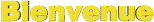 Gif animé bienvenue jaune